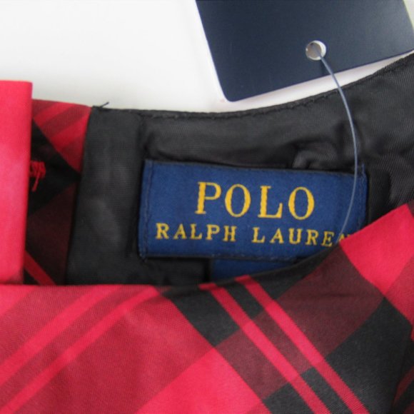 Ralph Lauren Sleeveless Red Taffeta Party Dress - Picture 5 of 8